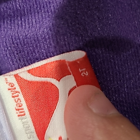 PUMA kids sweater/jacket. 2T. Purple pink and silver - Picture 5 of 5